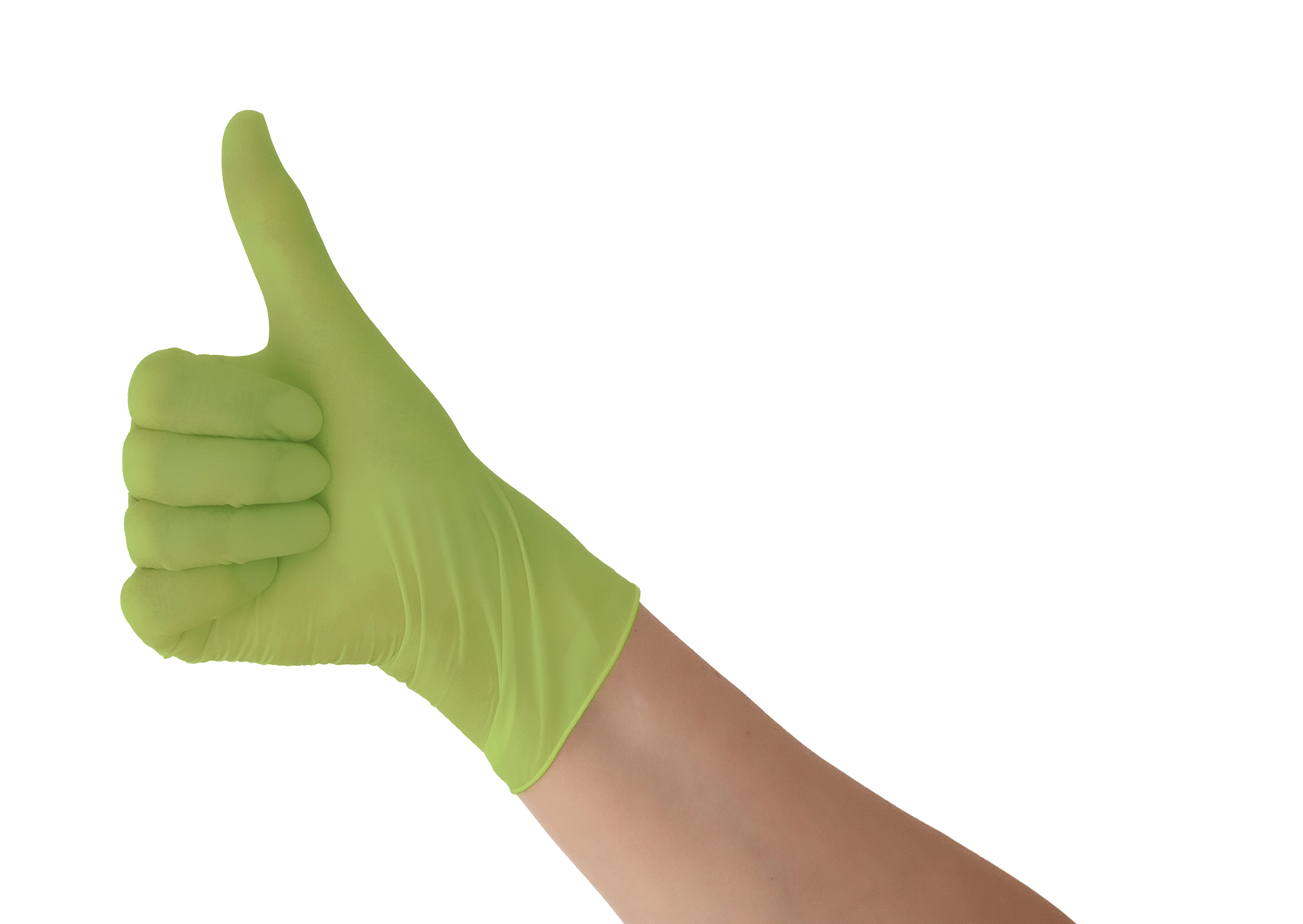 peppler nitril color lime® | Nitrilhandschuh | Größe XS | grün