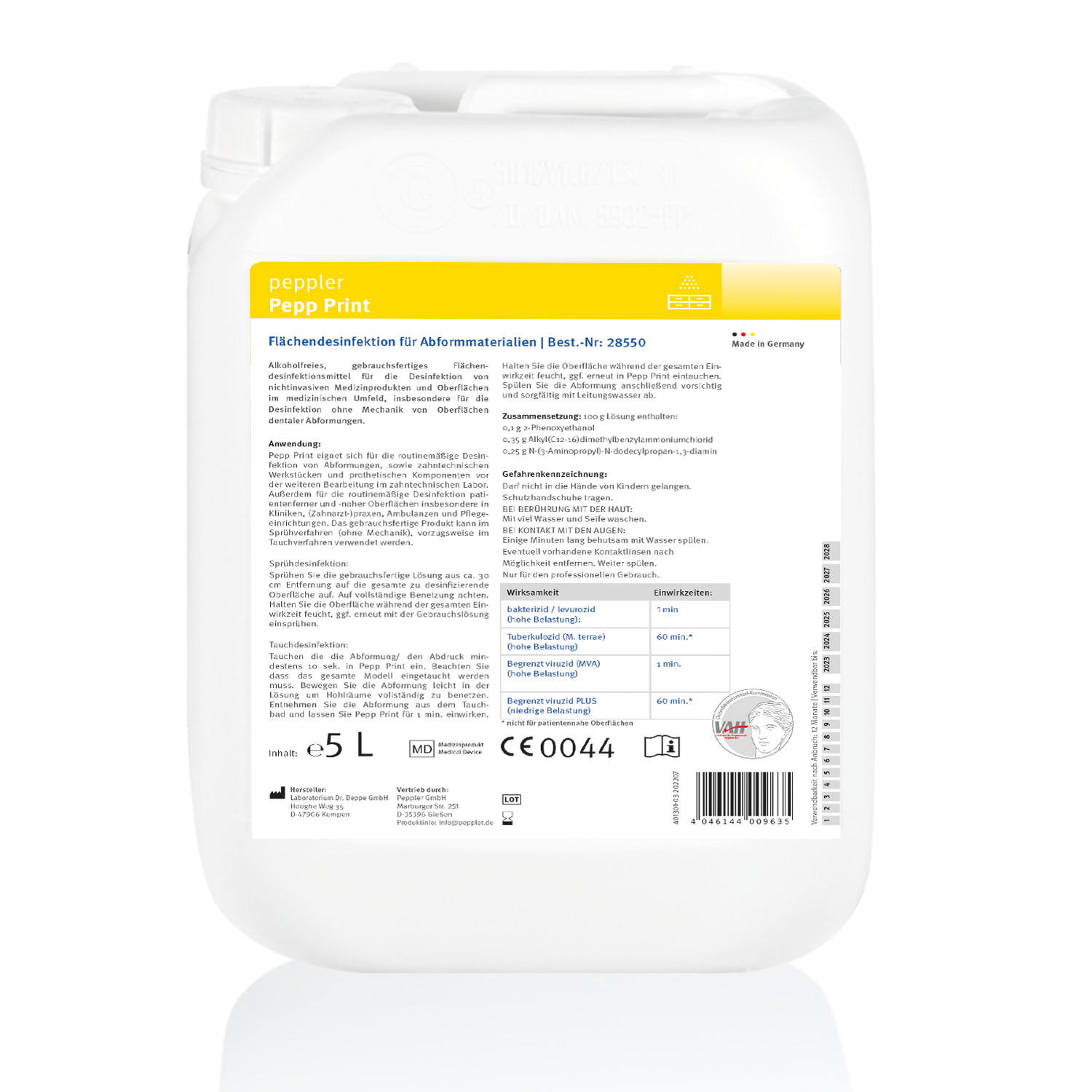 Pepp Print | Abformdesinfektion