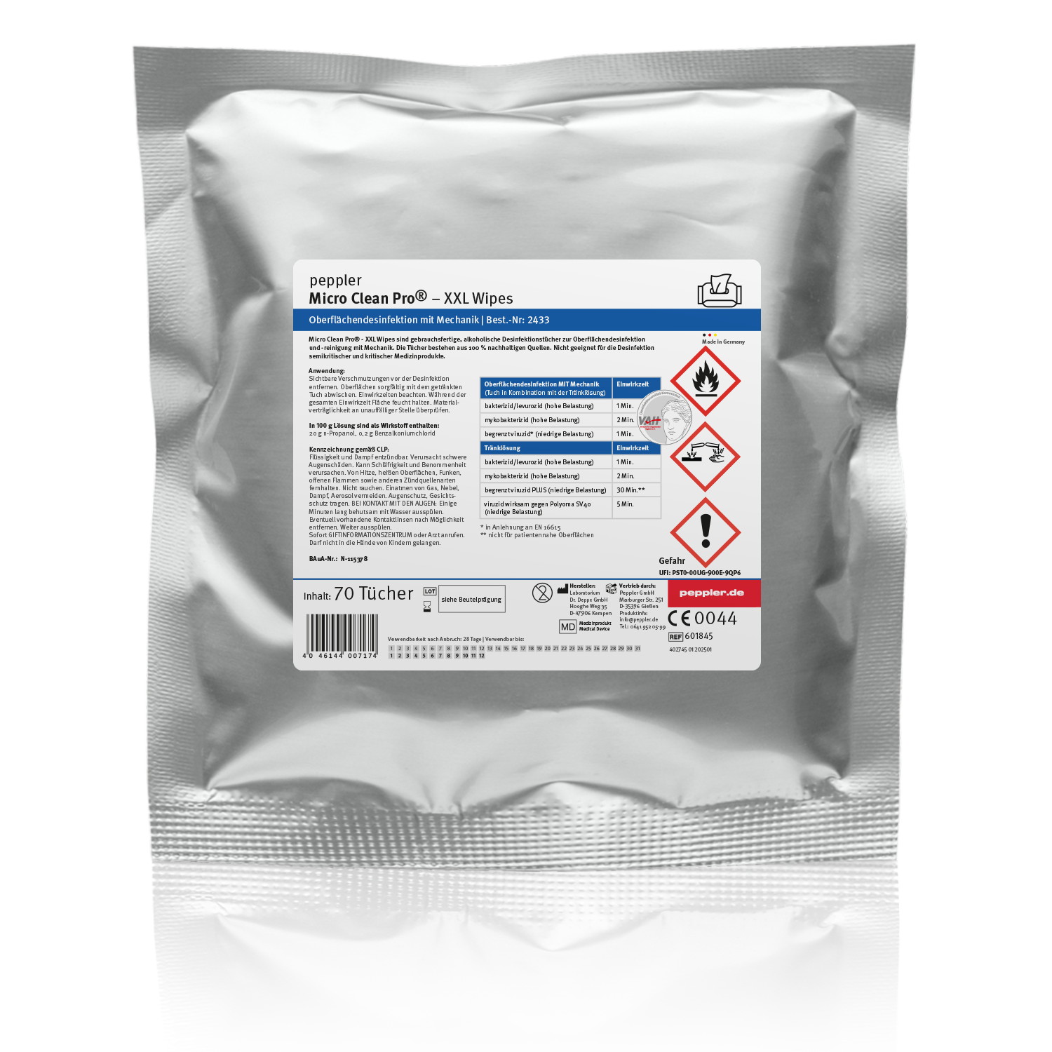 Micro Clean® Pro XXL Wipes | Desinfektionstücher