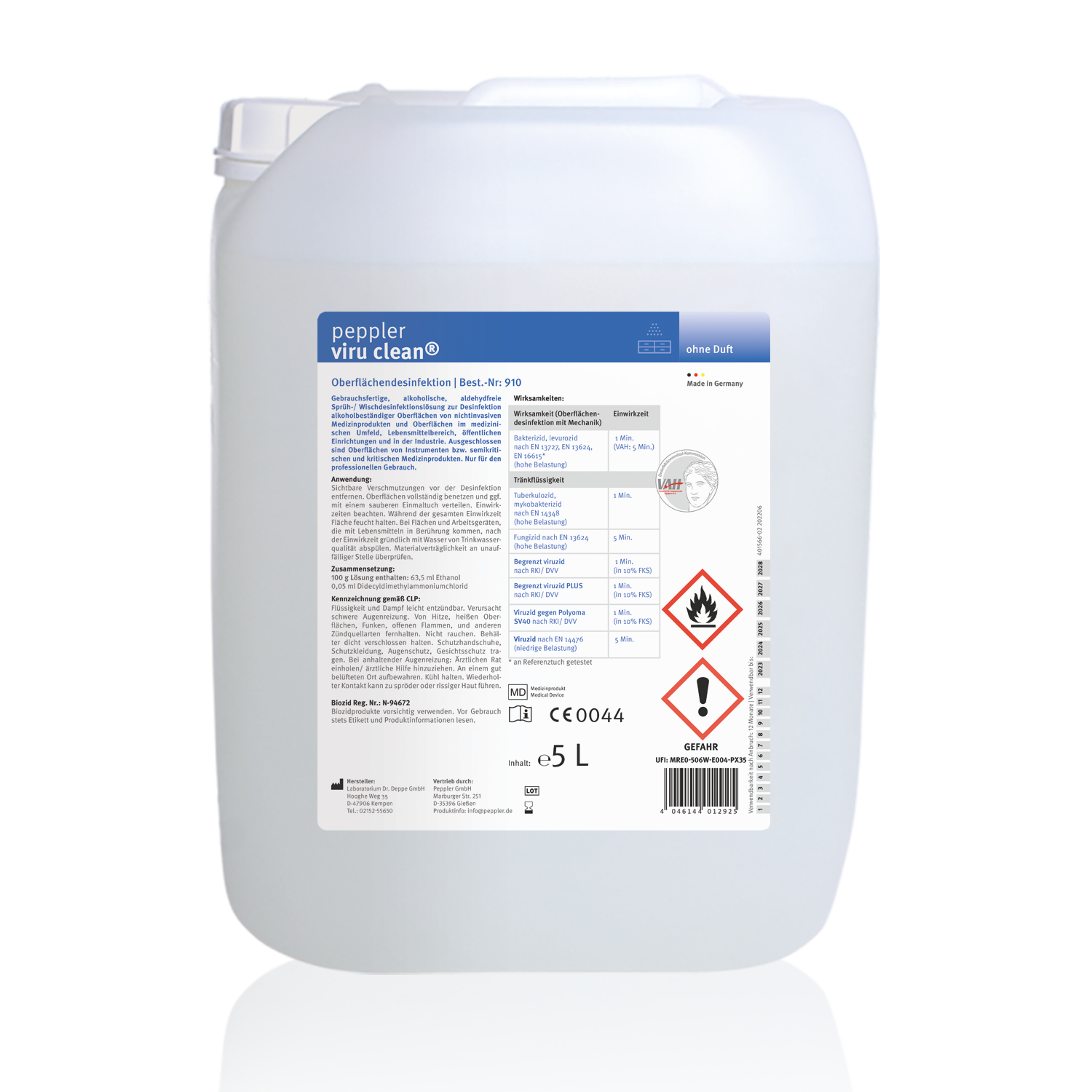 Micro Clean viruguard Oberflächendesinfektion