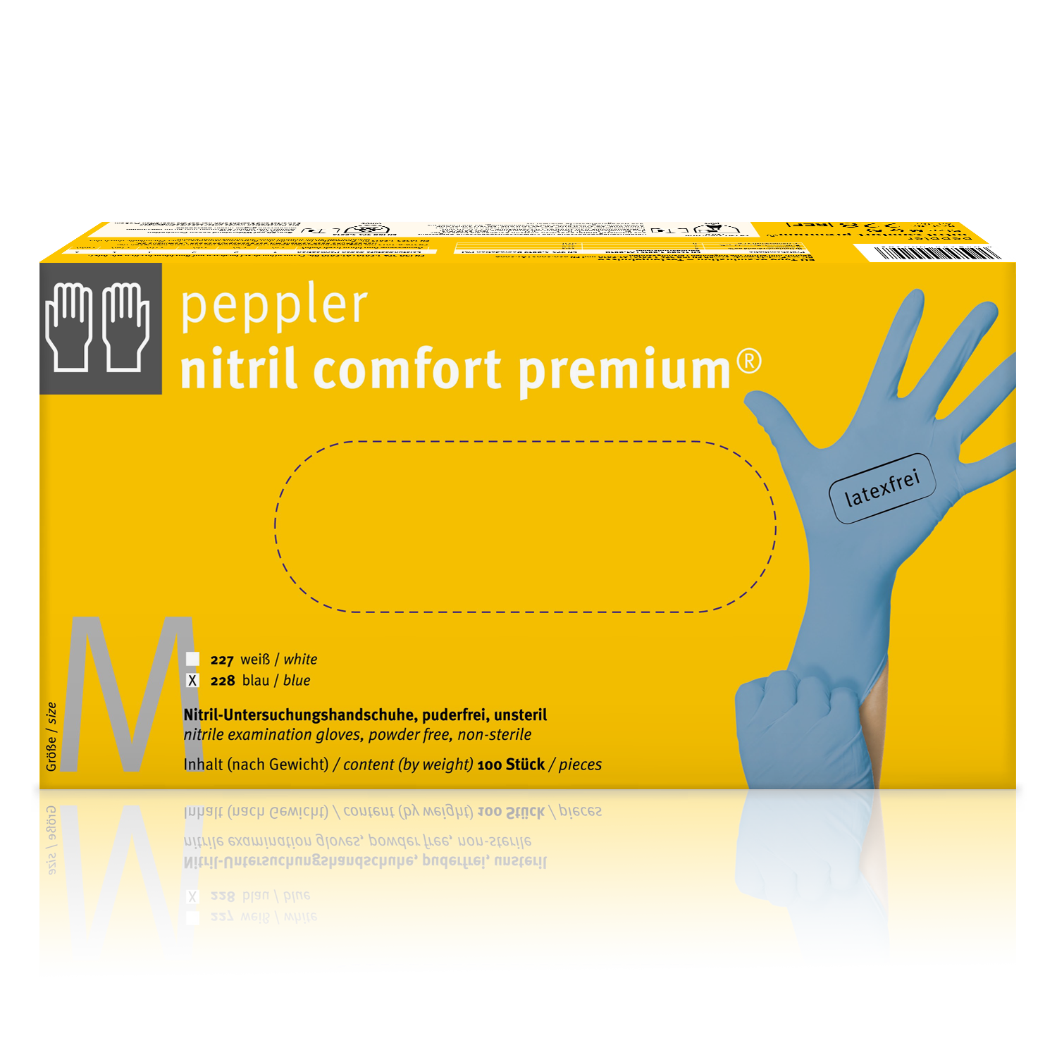 peppler nitril comfort premium® blue | Nitrilhandschuh