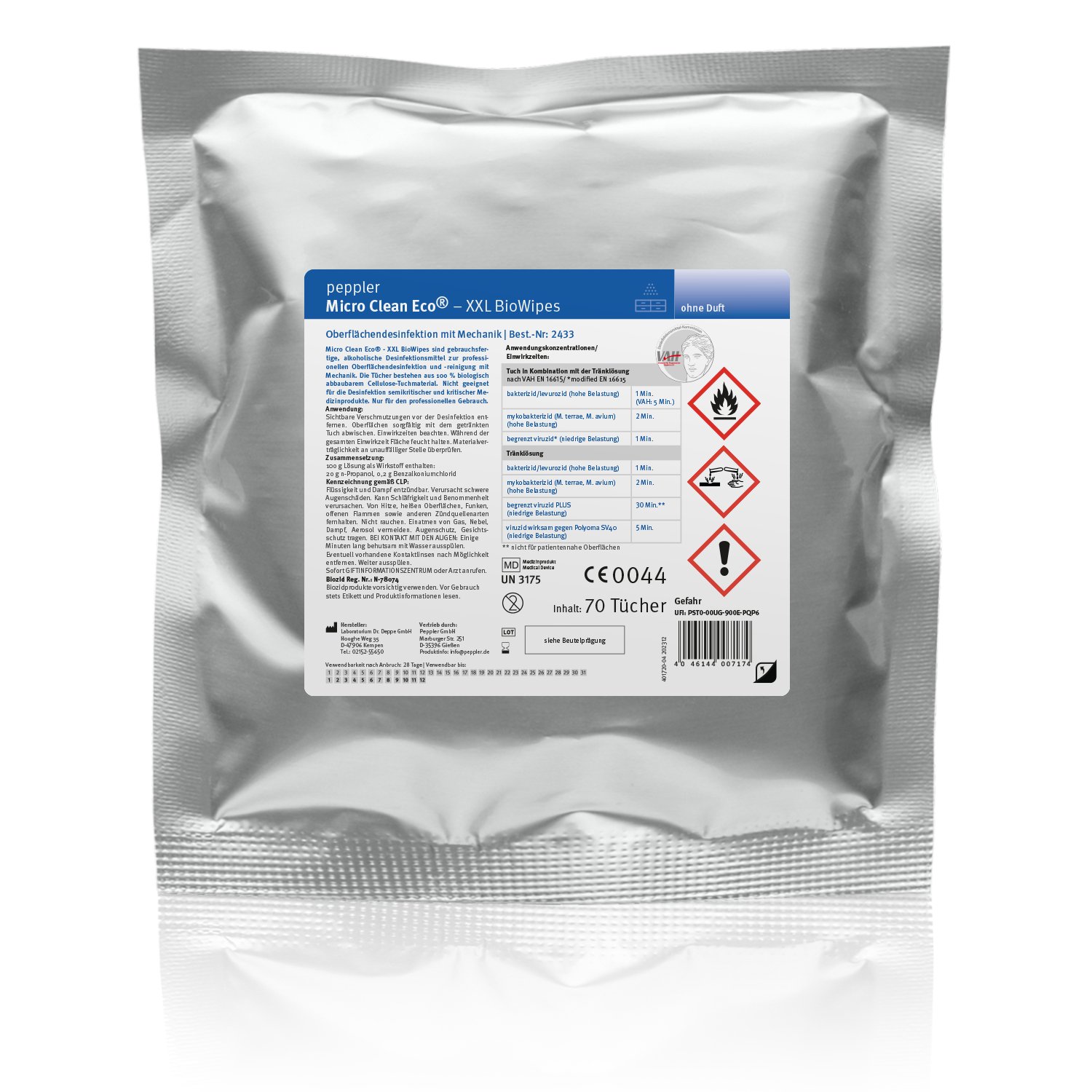 Micro Clean® Pro XXL Wipes | Desinfektionstücher