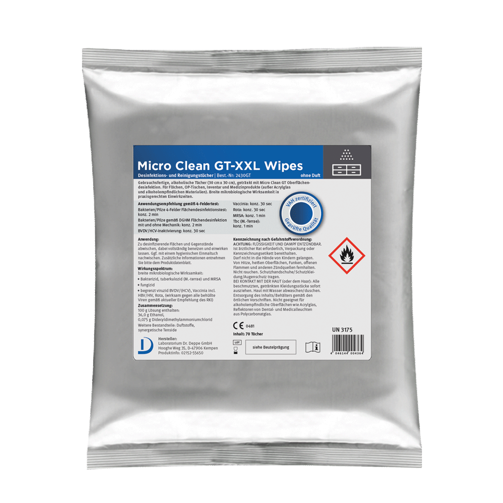 Micro Clean GT® XXL Wipes | Desinfektionstücher