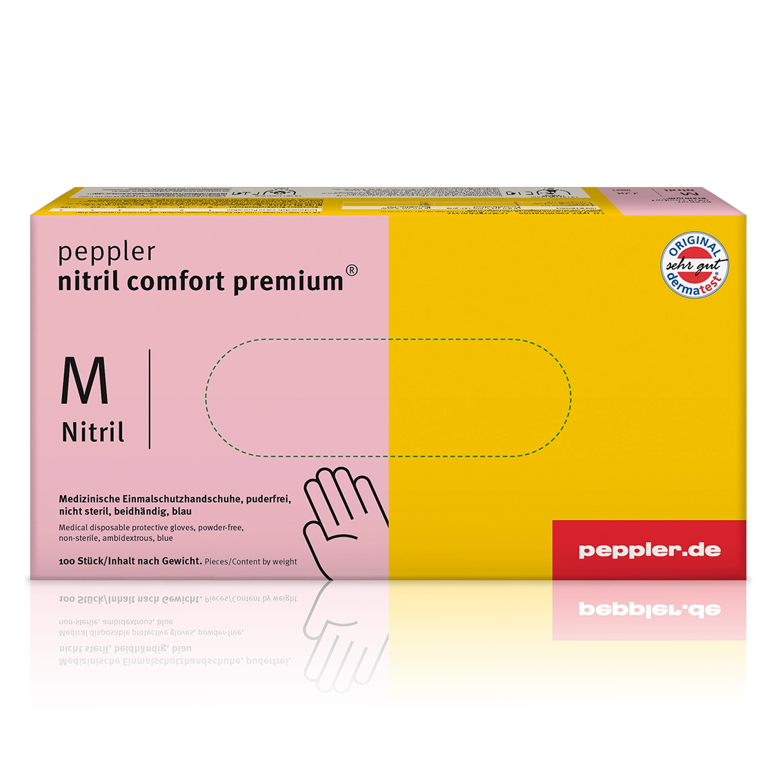 peppler nitril comfort premium® blue | Nitrilhandschuh | Handschuhbox | Größe M