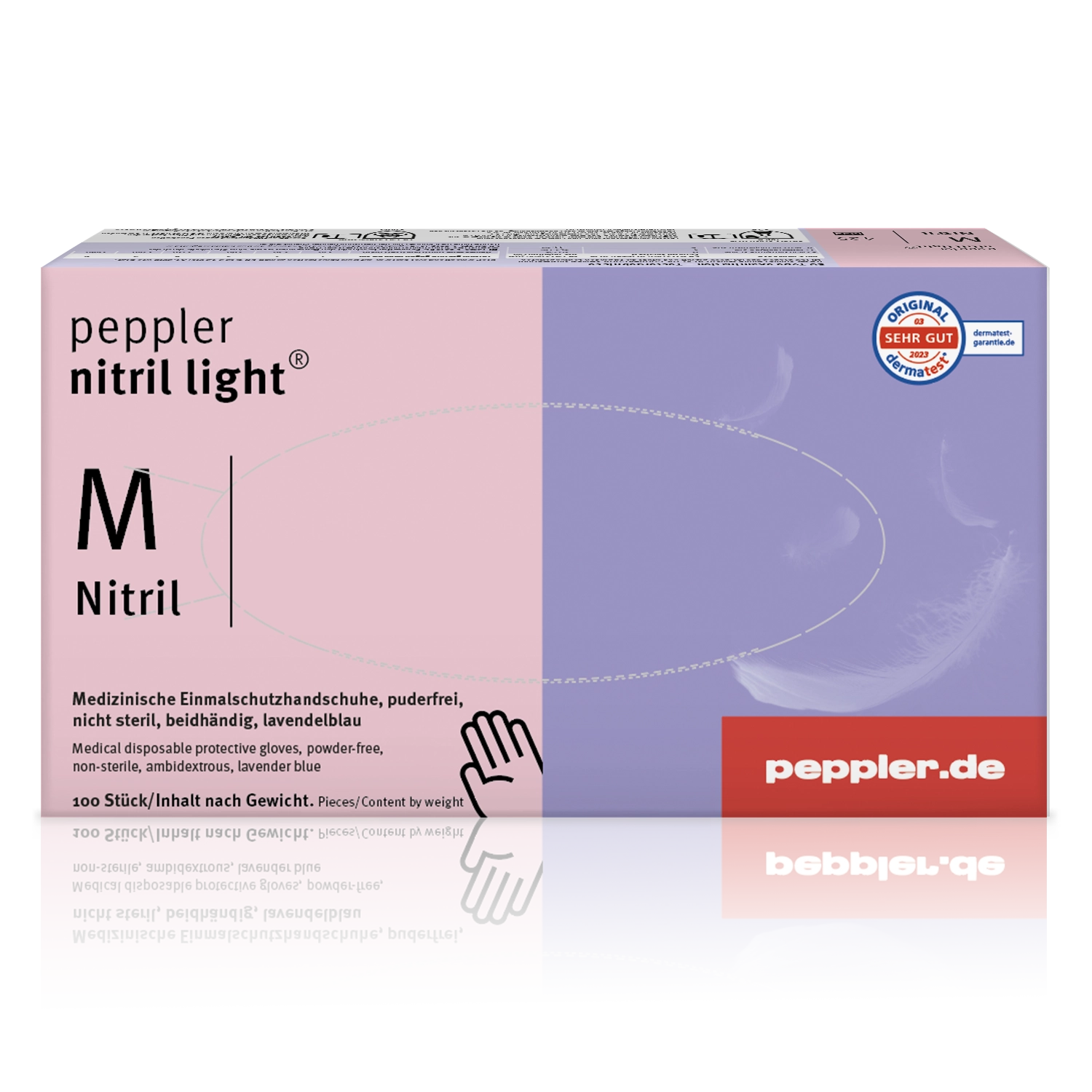 peppler nitril light® | Nitrilhandschuh | Handschuhbox | Größe M