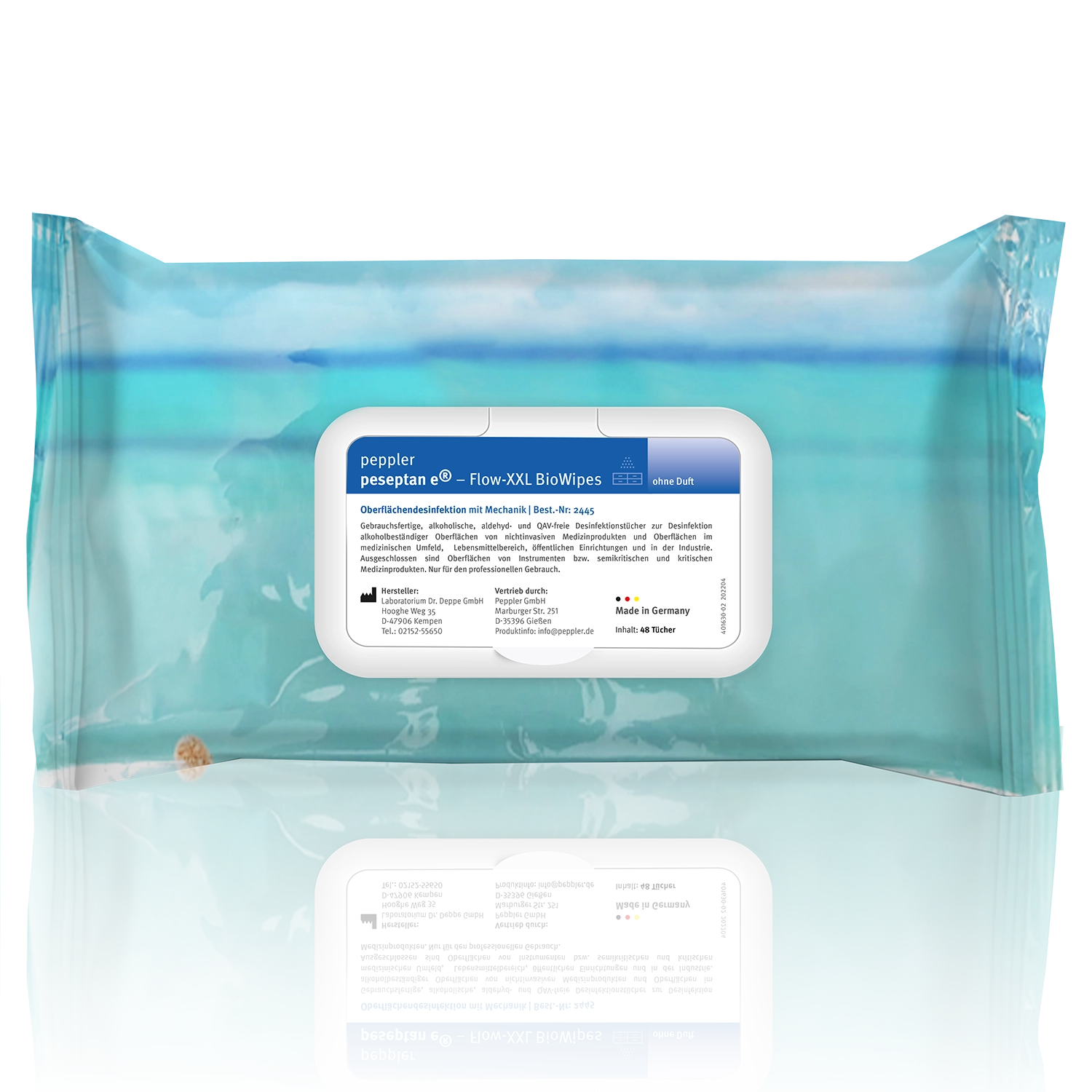 peseptan e® XXL Wipes | Desinfektionstücher | 30 x 30 cm