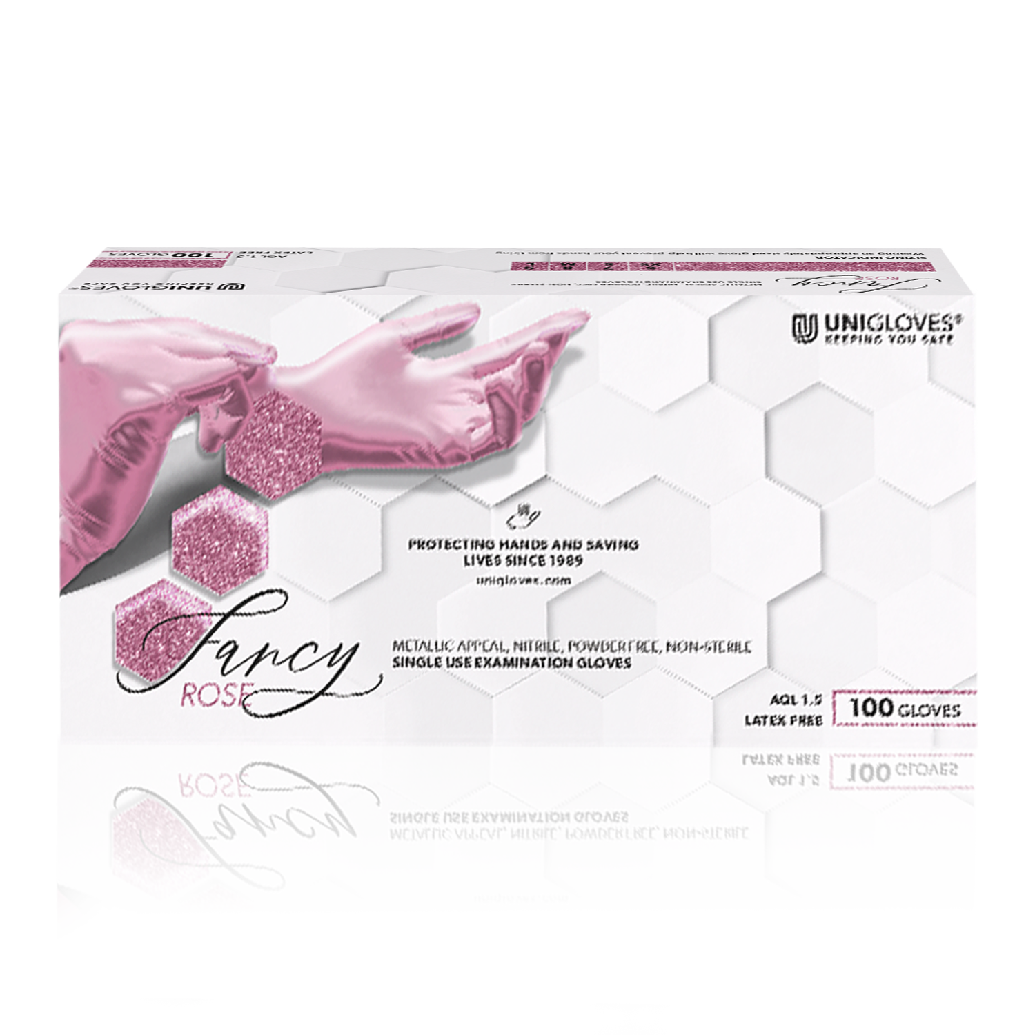 Nitril Fancy rose Einmalhandschuh latexfrei und puderfrei