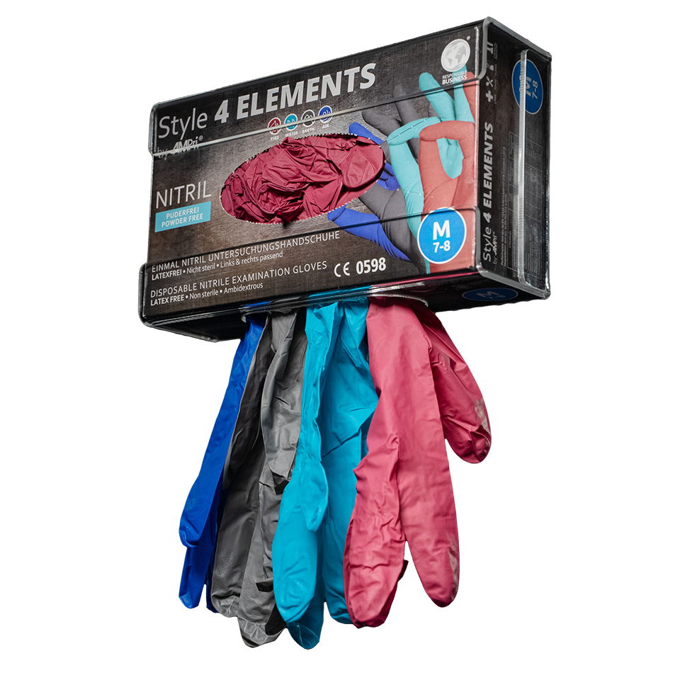 Nitril Style 4-Elements| Nitrilhandschuh | vier Farben