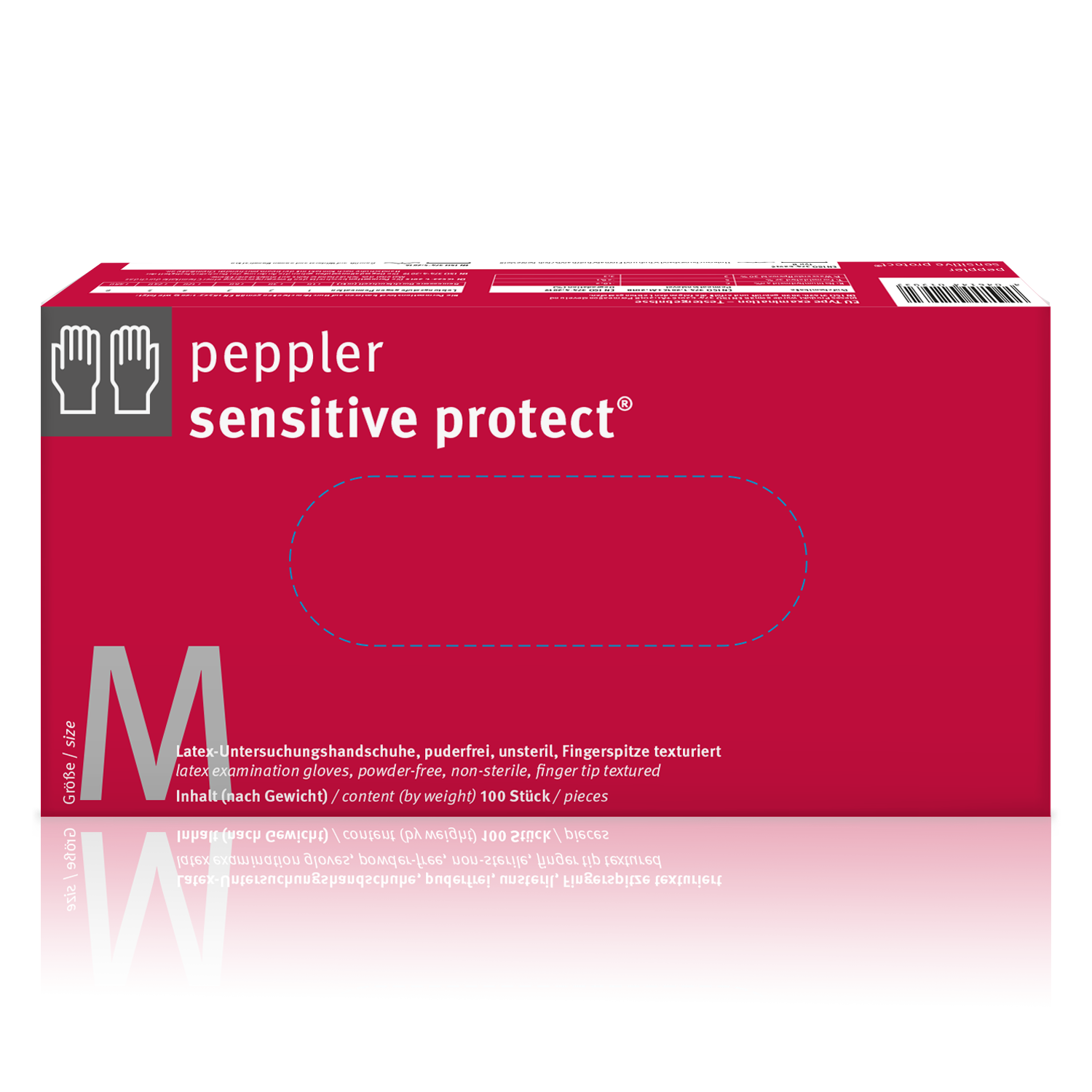 Sensitive Protect medizinischer Latexhandschuh puderfrei, unsteril