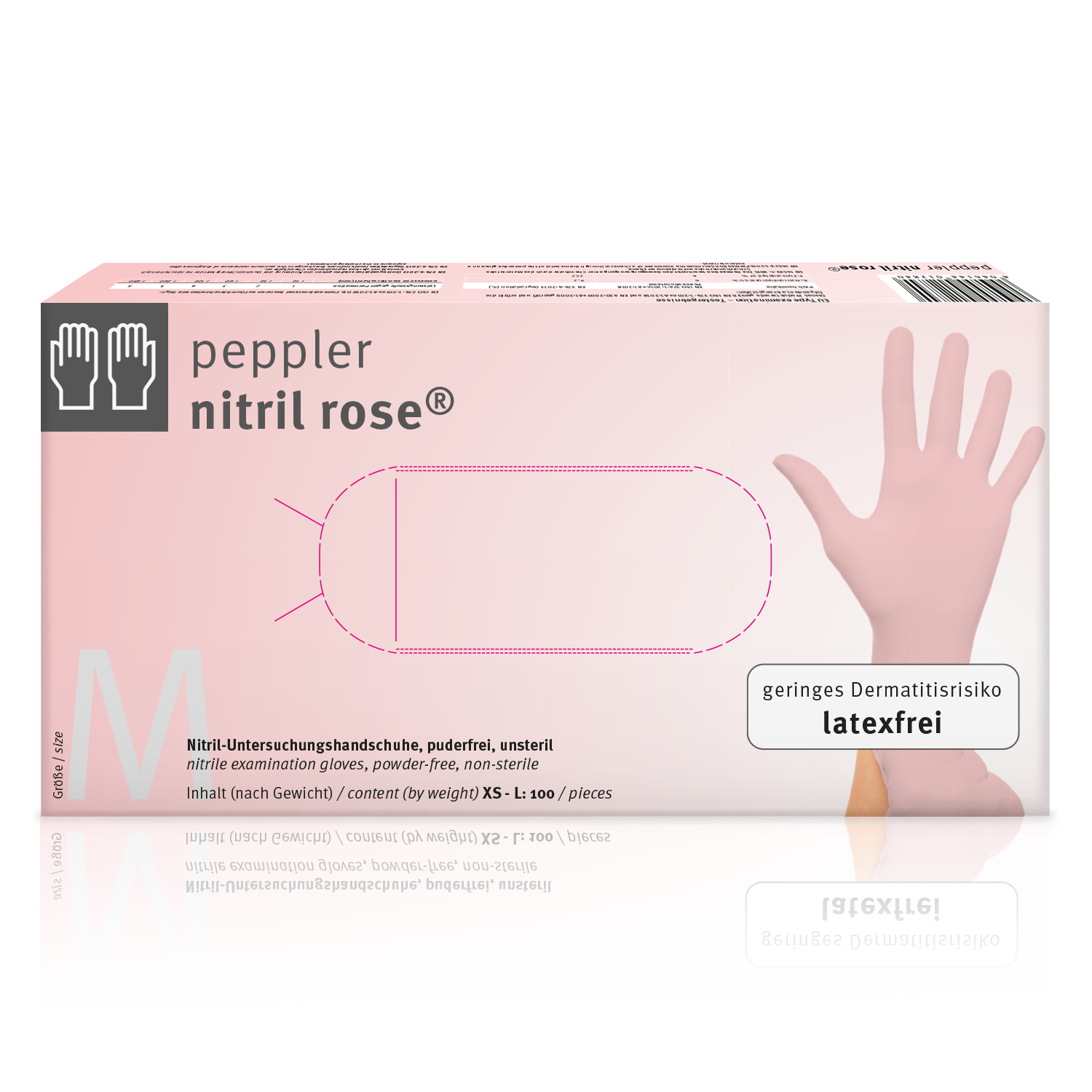 peppler nitril rose® | Nitrilhandschuh