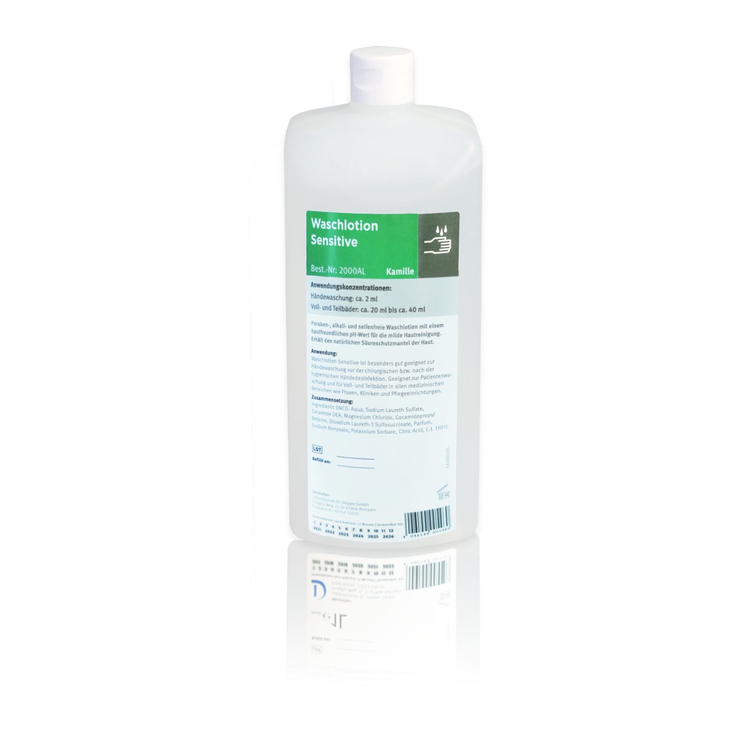 2000AL Leerflasche Waschlotion Kamille 1L