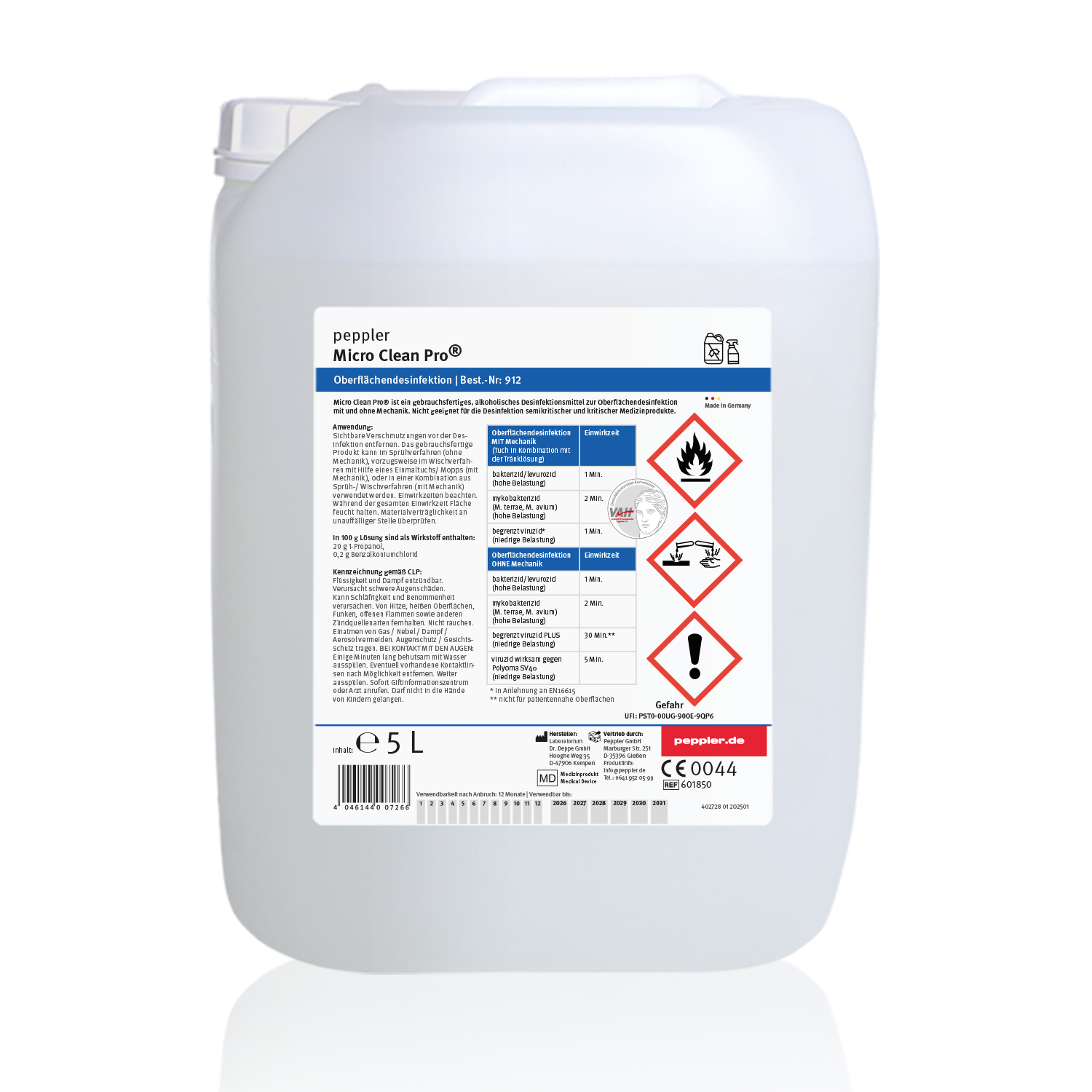 Micro Clean Pro® | Oberflächendesinfektion