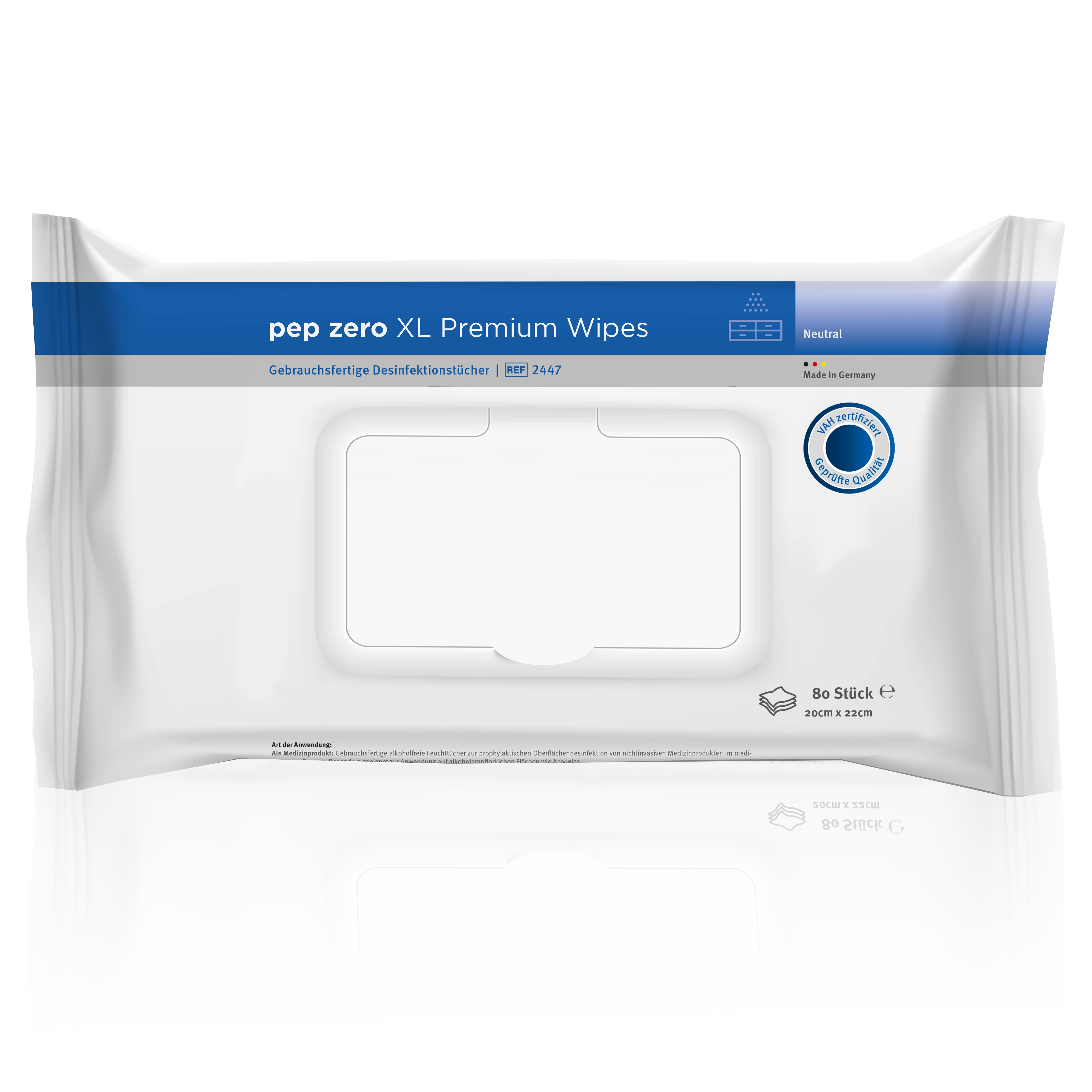 pep zero® XL Premium Wipes | Desinfektionstücher