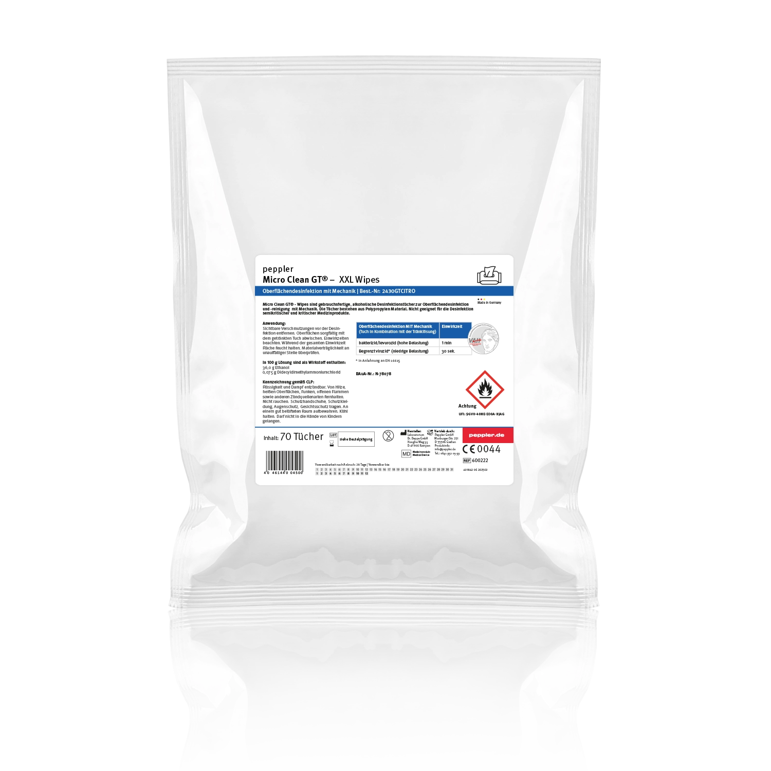 Micro Clean® GT XXL Wipes | Desinfektionstücher