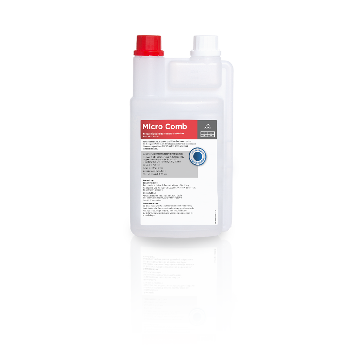 Leerflasche für Micro Comb Kombidesinfektion, 1Liter
