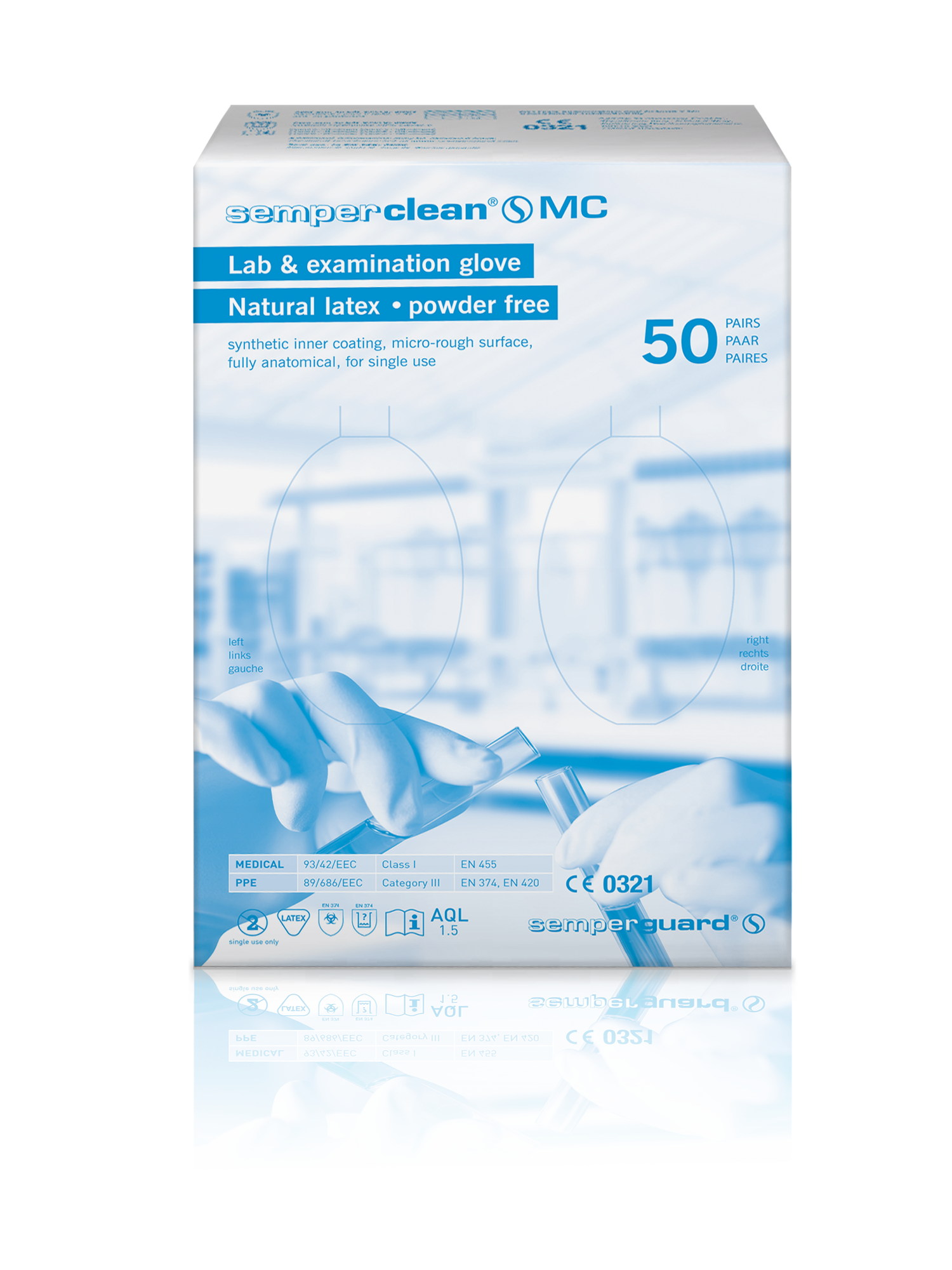 Semperclean MC - Latex- medizinischer Einmalschutzhandschuh