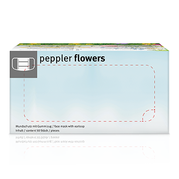 peppler "Flowers" | Mund-Nasen-Schutz