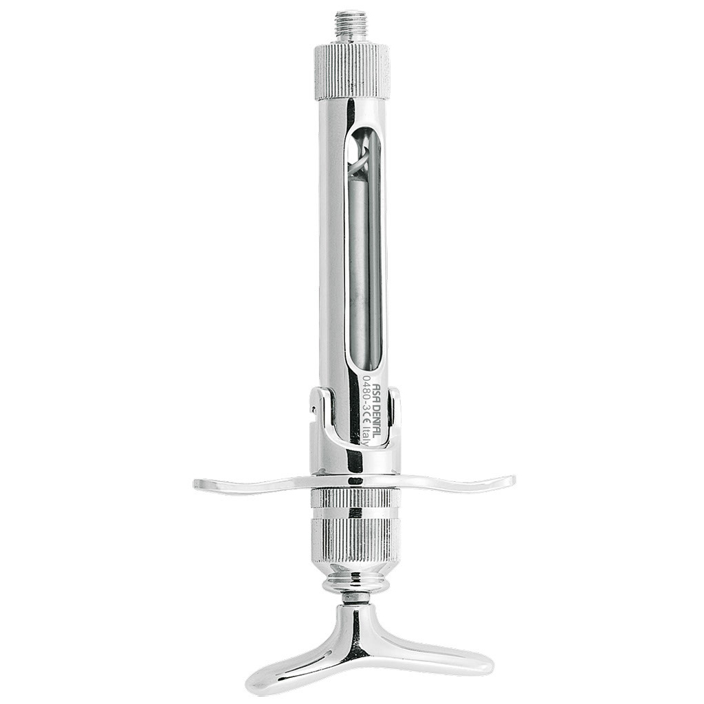 ASA-Dental - Zahnspritze - klappbar - Kappe korkenzieherförmig - 1,8 ml