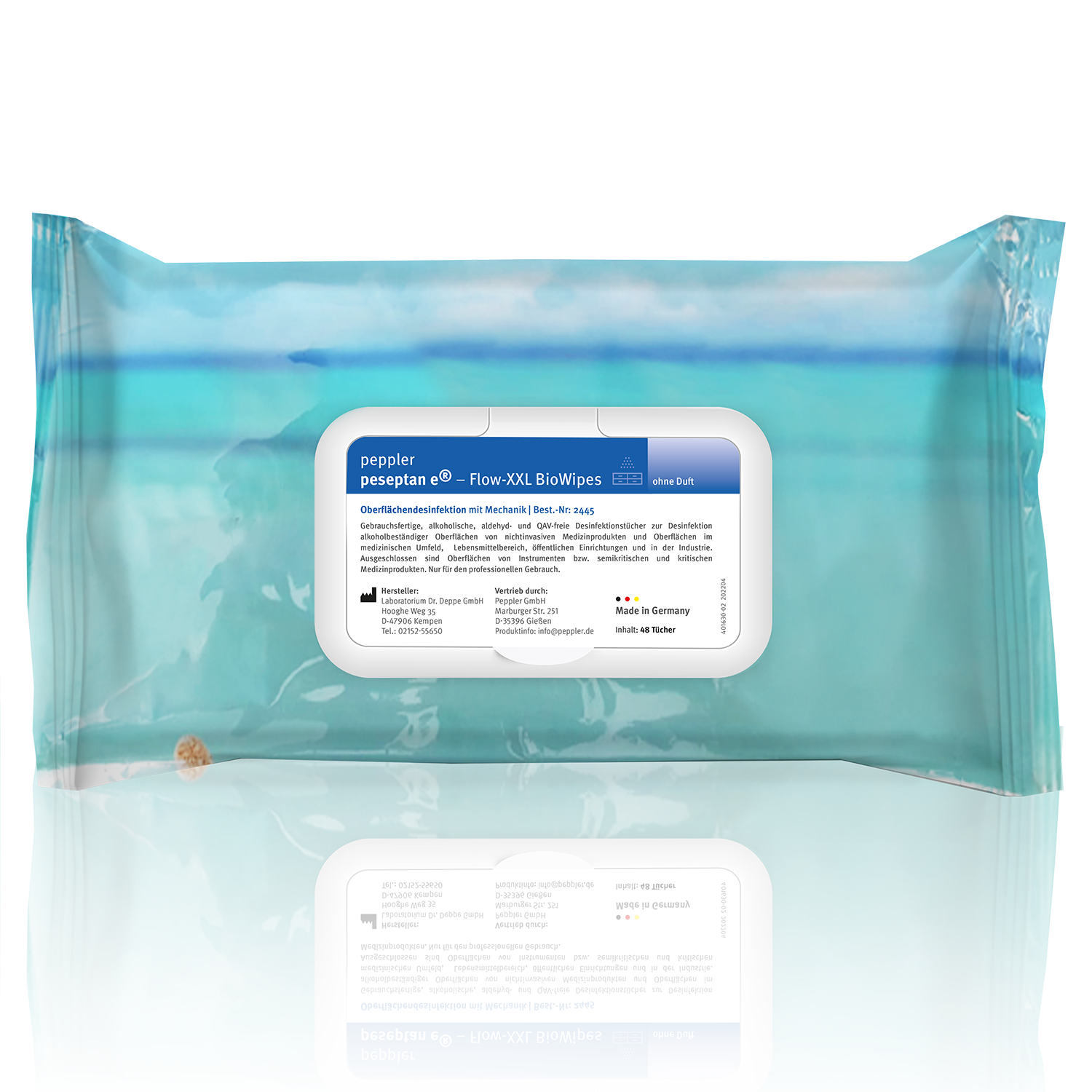 Peseptan e XXL BioWipes Flowpack 30 x 30 cm 48 Blatt