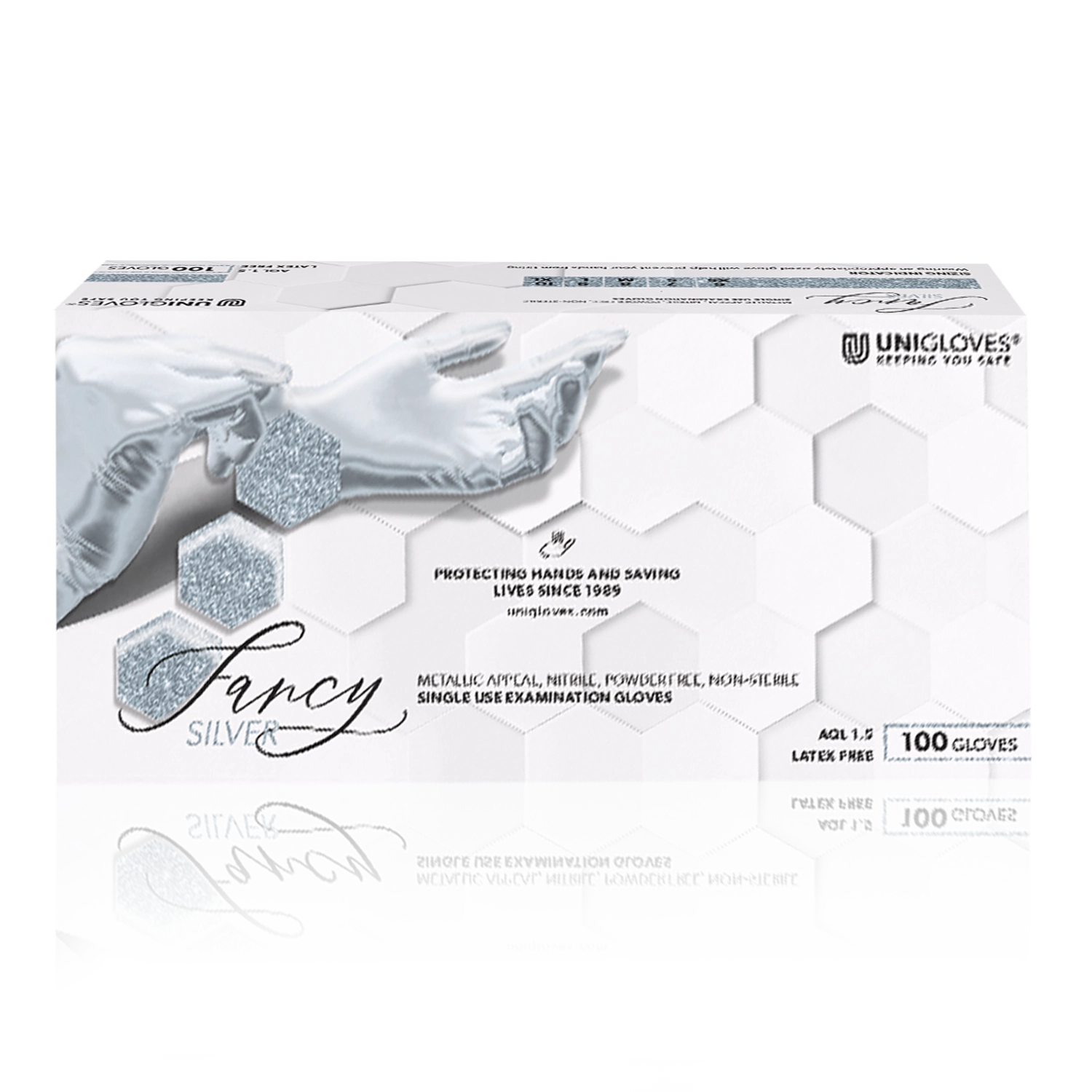 nitril fancy silver | Nitrilhandschuh