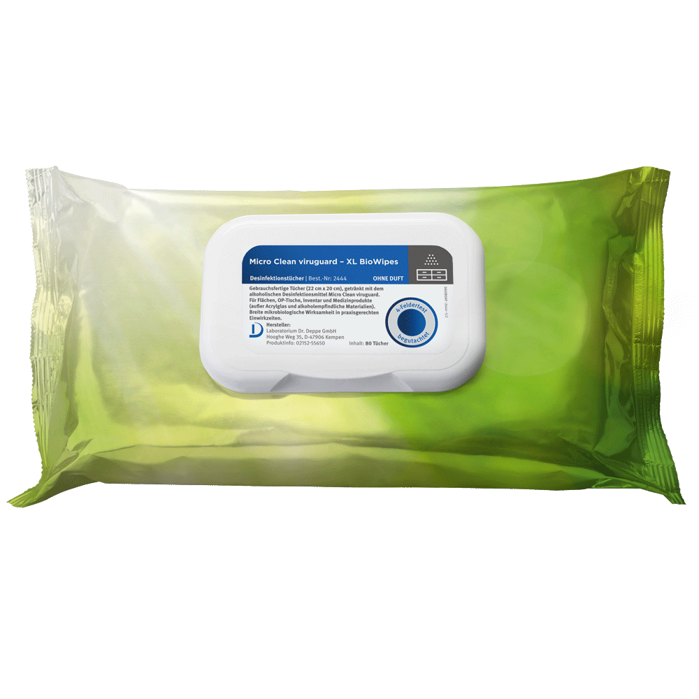 peppler viru clean® XL Bio Wipes | Desinfektionstücher