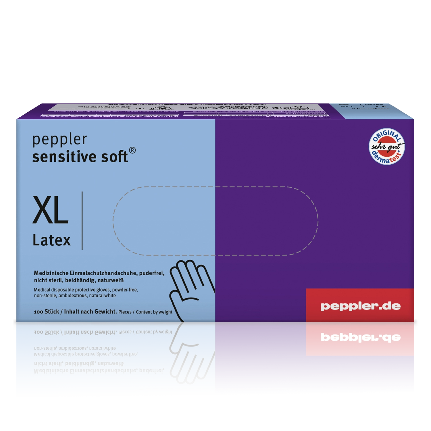 peppler sensitive soft® | Latexhandschuh | Größe XL