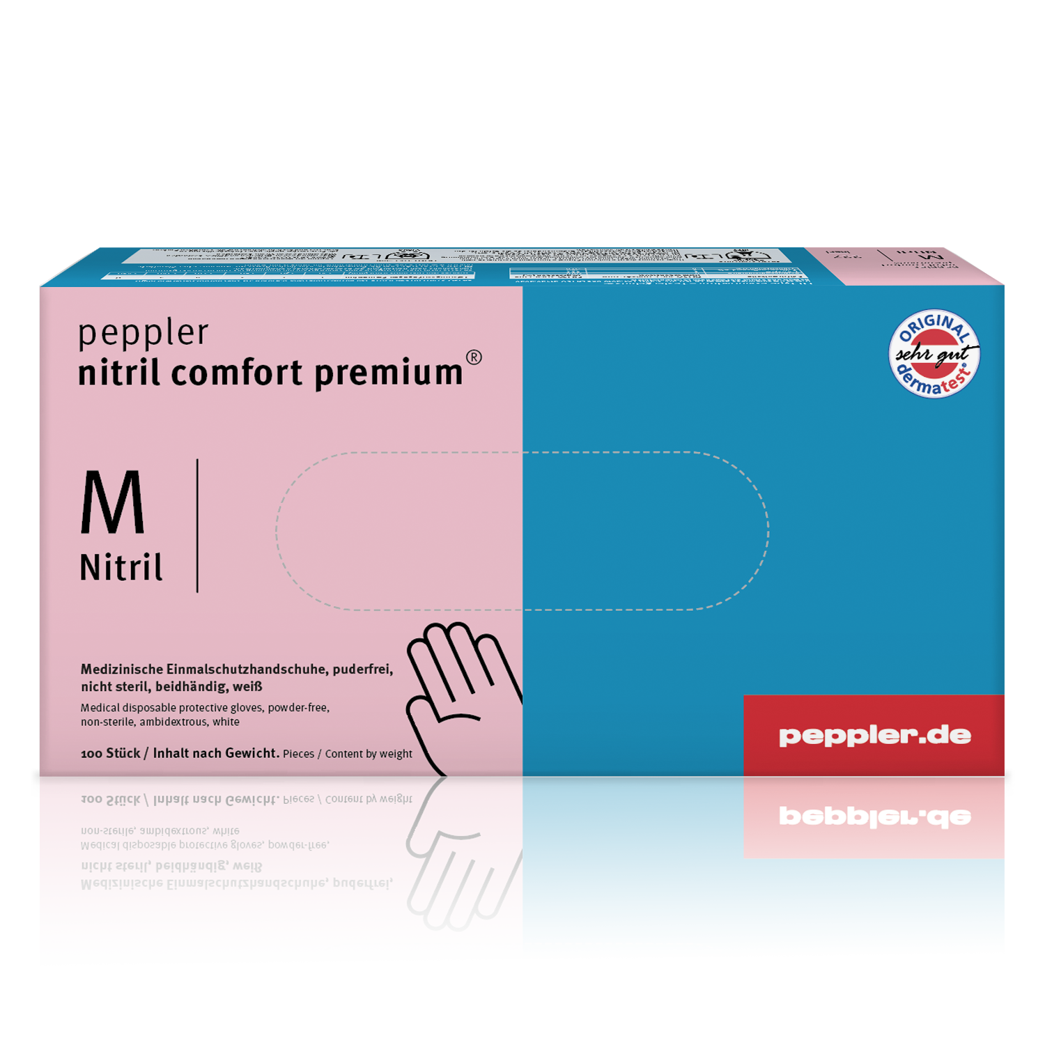 peppler nitril comfort premium® white | Nitrilhandschuh