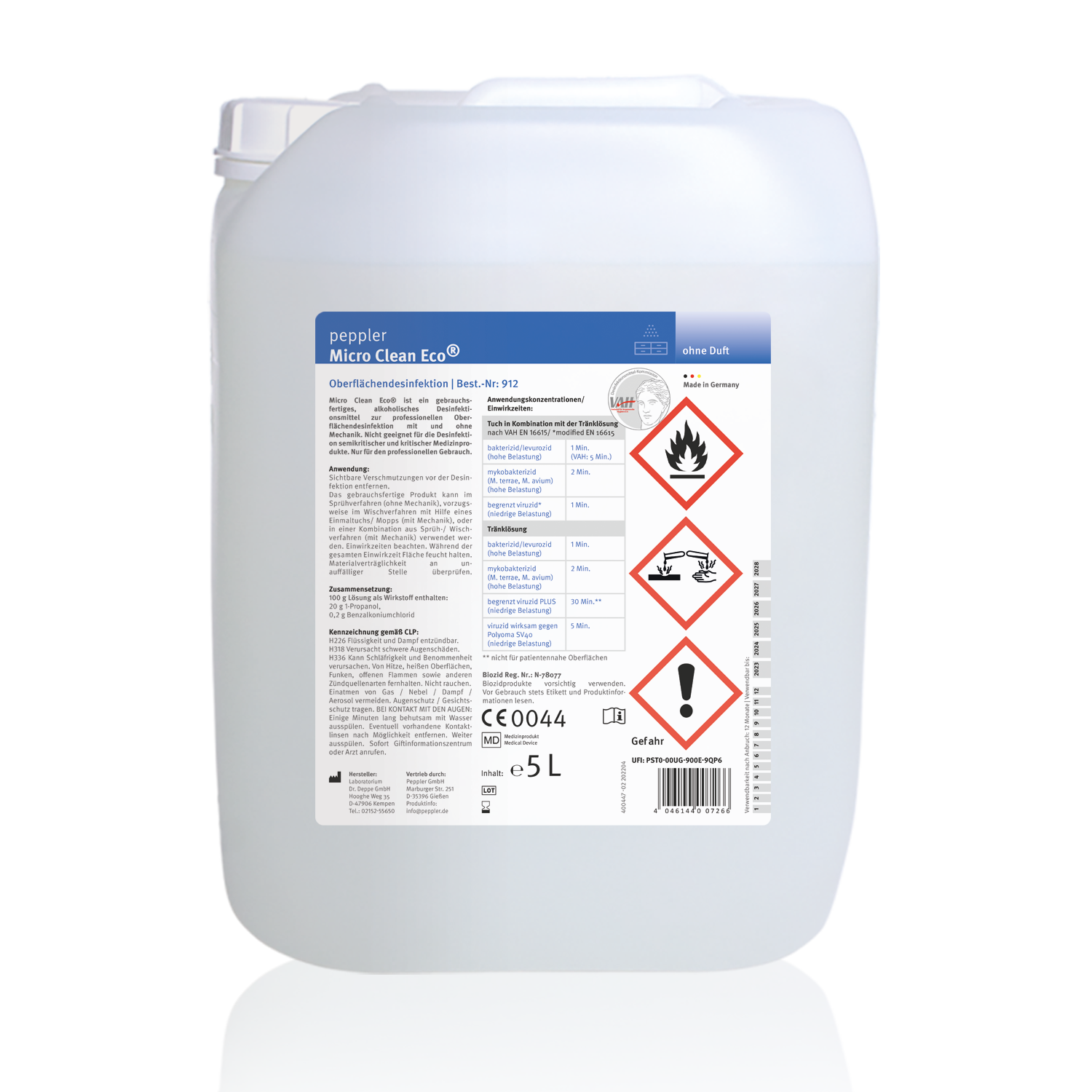 Micro Clean Eco Oberflächendesinfektion, sunrise, 5L