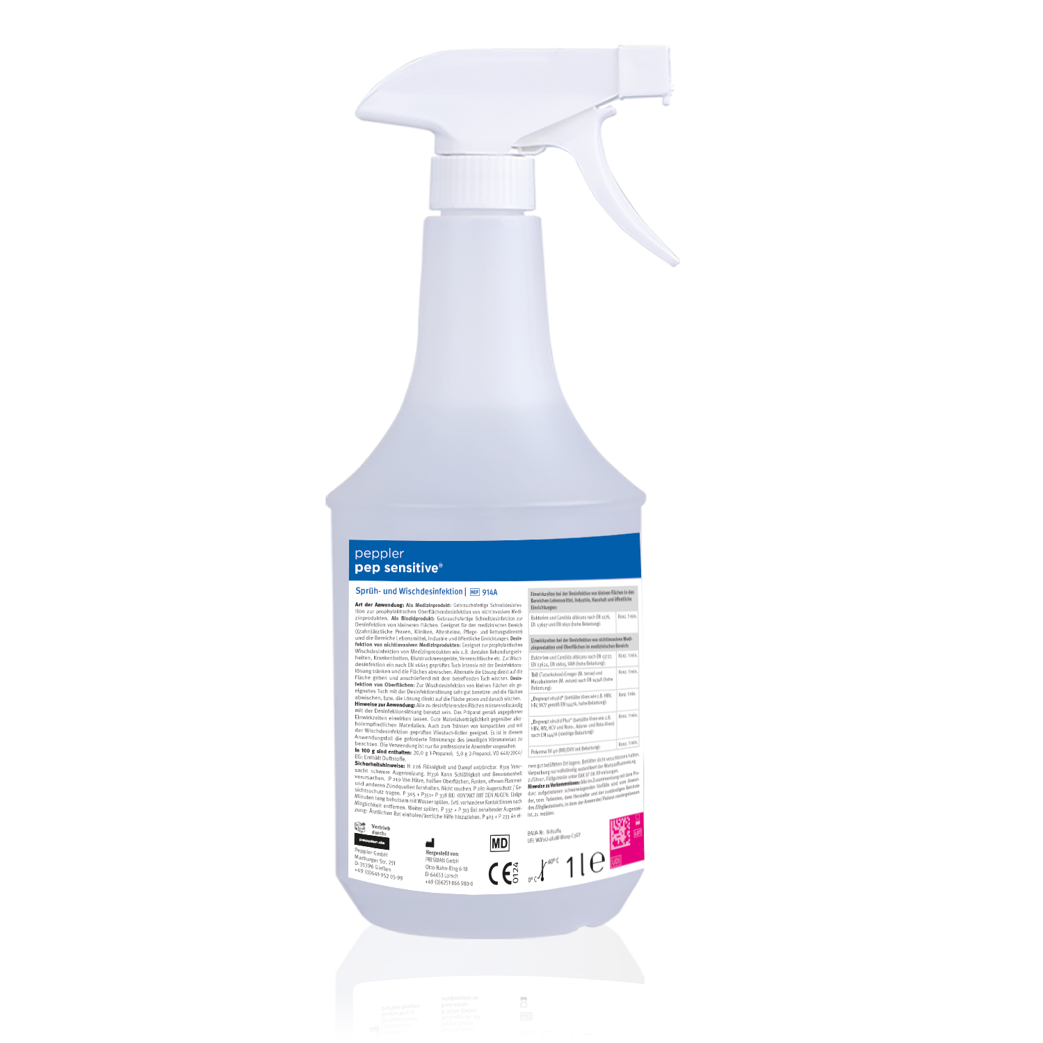 peppler pep sensitive® | Flächendesinfektion