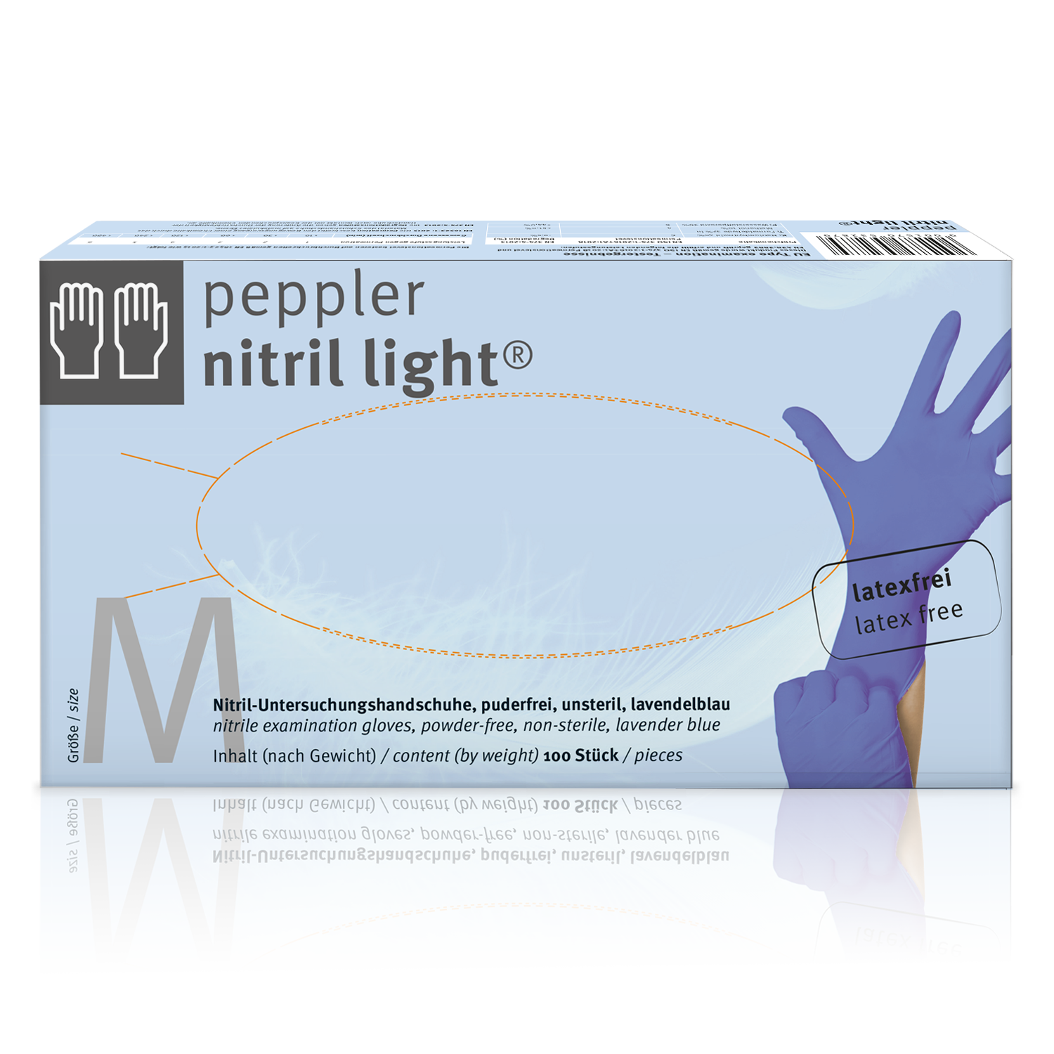 Sempercare Velvet Nitril, medizinischer Einmalschutzhandschuh / Untersuchungshandschuh, Latexfrei