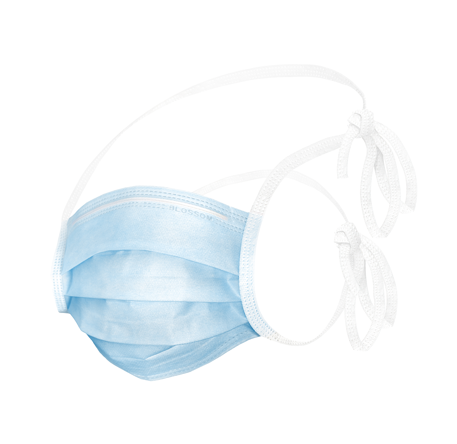 peppler care® | Mund-Nasen-Schutz | mit Band | blau