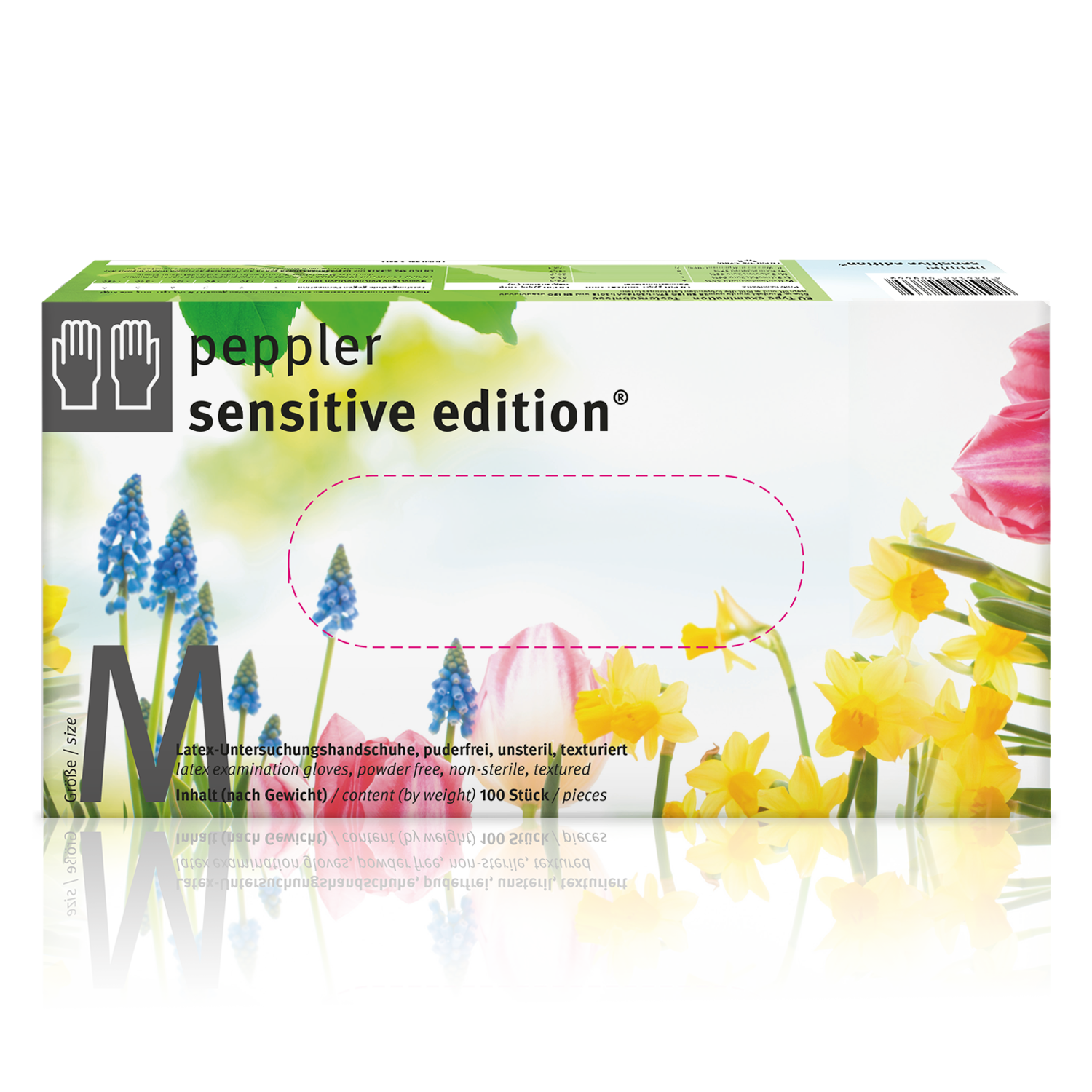 Sensitive Edition Latex-Handschuh texturierte Finger